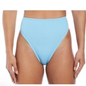 Nike High Waist Bikini Bottoms Blue Size Large NWT Sand Volleyball